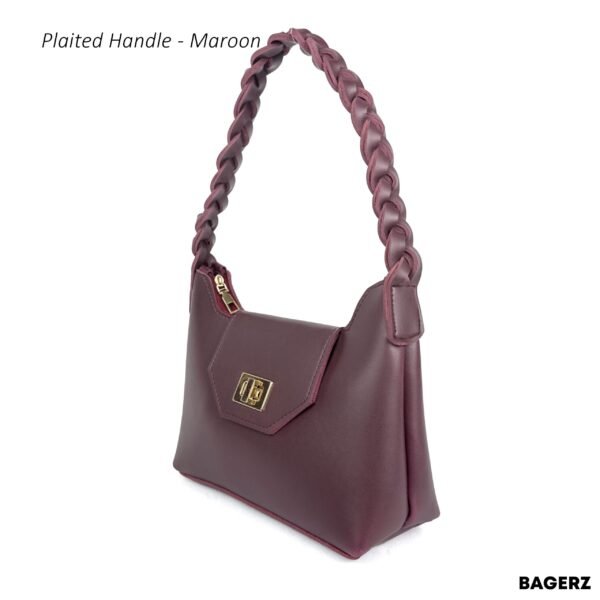 Plaited Handle - Maroon